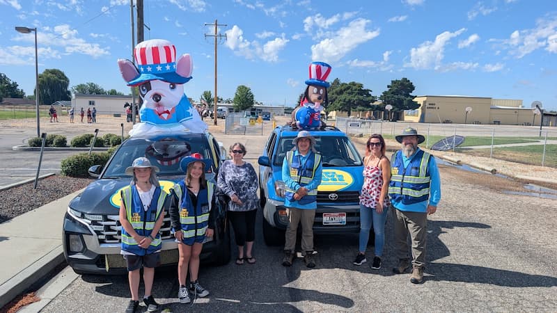 The Lawn Dogs at the Middleton 4th of July Parade 2025, Middleton Idaho